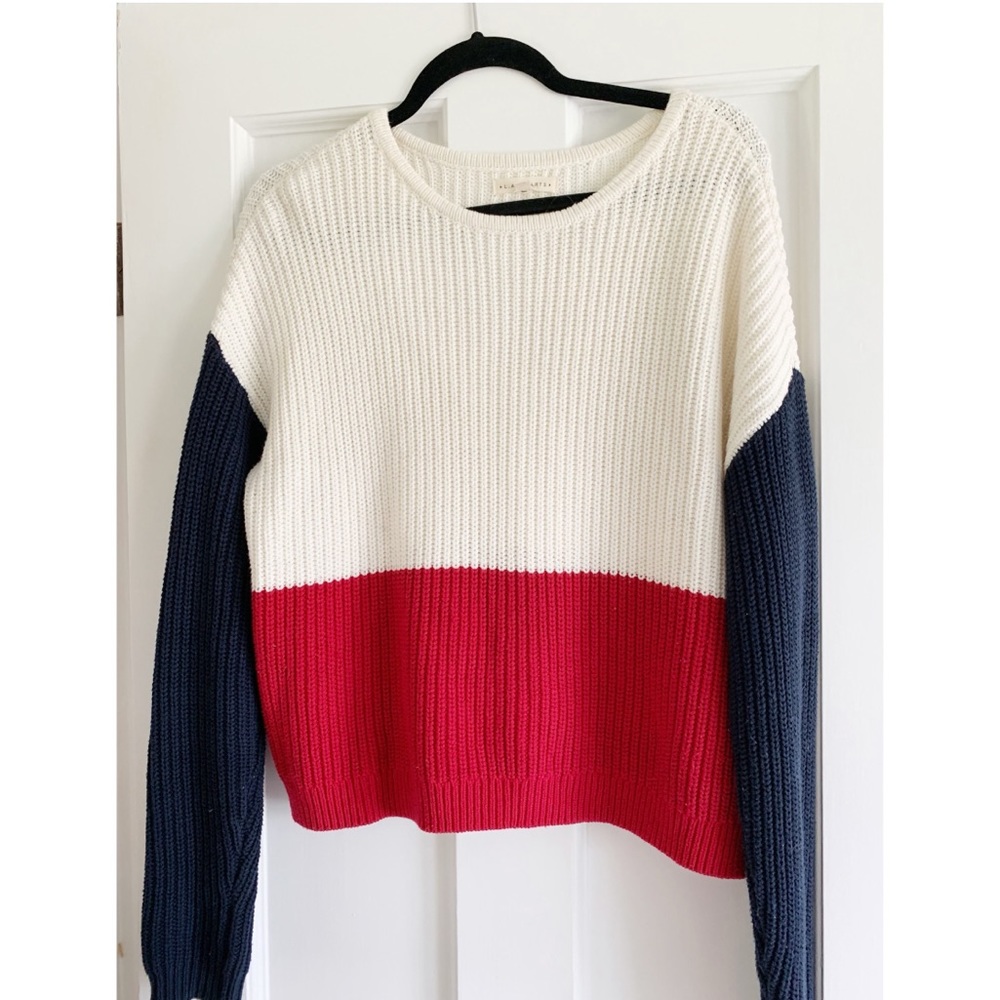 PacSun L.A Hearts classic color blocked sweater
